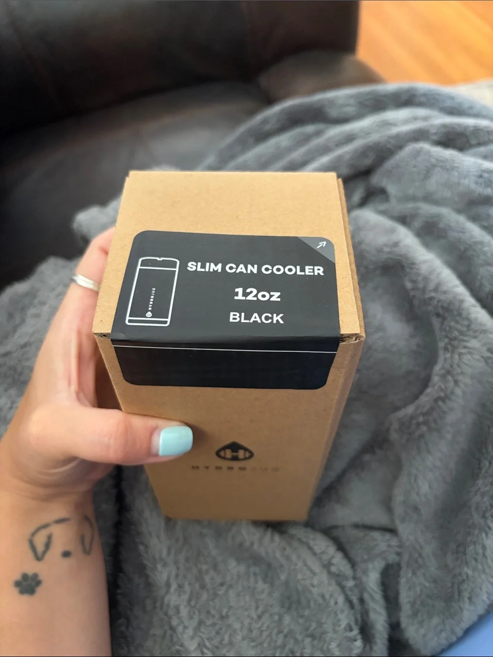 HydroJug Slim Can Cooler - Black